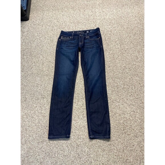 Miss Me Low Rise Embellished Sparkle Dark Wash Skinny Size 30 - Picture 2 of 8